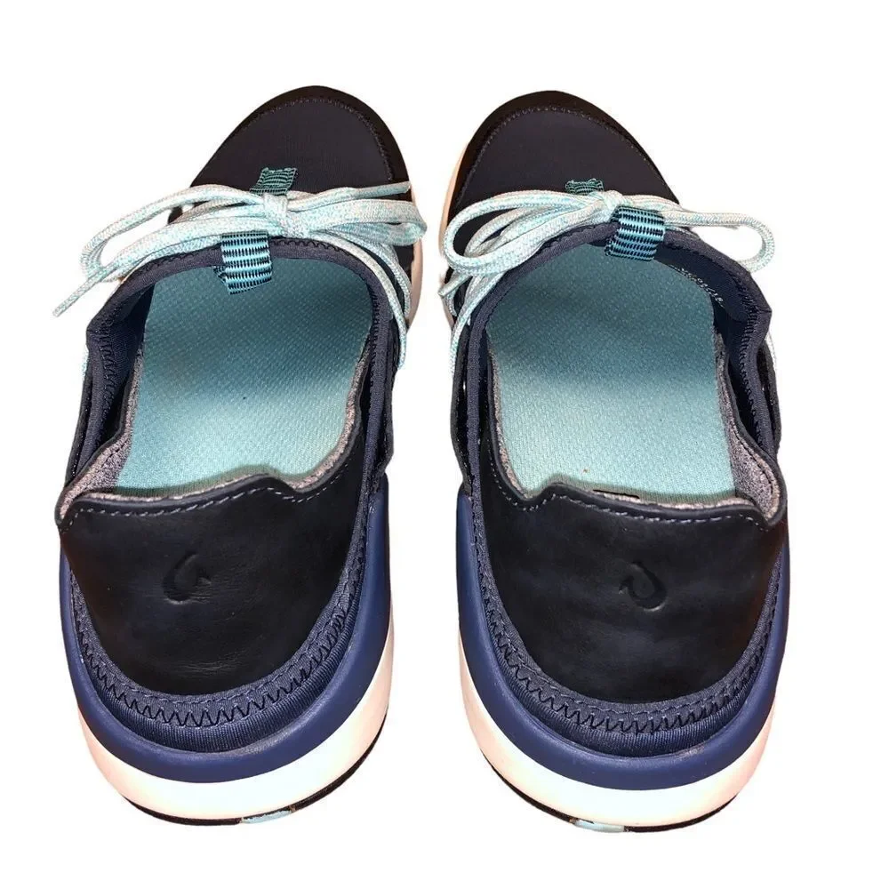 OluKai Blue and Black Athletic Shoes